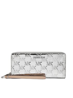 MICHAEL Michael Kors MICHAEL Michael Kors Portafoglio grande da donna Large Logo Embossed 34H3SJ6T3U Argento