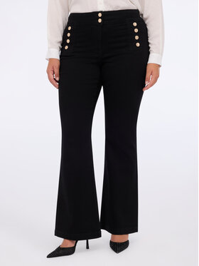 Fiorella Rubino Fiorella Rubino Jeansy P437T005122N033 Czarny Flare Fit