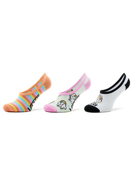Vans Vans Sada 3 párů dámských ponožek Rainbow Rider Canoodle VN00079WYB21 Barevná