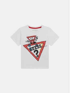 Guess Kids Guess Kids T-Shirt 177341 Biały Classic Fit