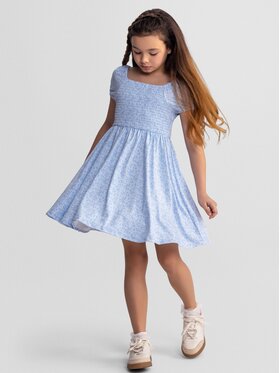 minoti minoti Sukienka codzienna 30DRESS166 Błękitny Regular Fit