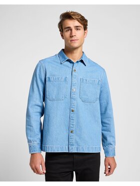 Lee Lee Koszula 2 PKT OVERSHIRT Niebieski Relaxed Fit