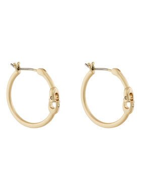 Coach Coach Uhani Signature Hoop Earrings 37408160GLD710 Zlata