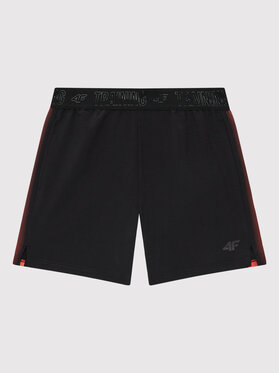 4F 4F Pantaloni scurți sport HJL22-JSKMTR002 Negru Regular Fit