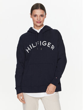 Tommy Hilfiger Tommy Hilfiger Bluza Varsity WW0WW37797 Granatowy Relaxed Fit