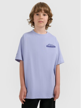 4F 4F T-Shirt APRES SKI Niebieski jasny Oversize