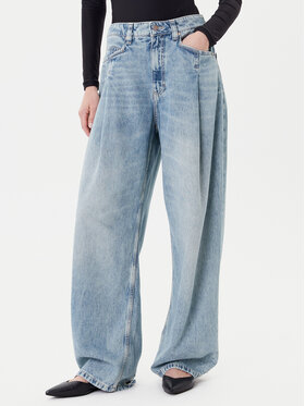 BOSS BOSS Дънки C_Slouchy Pleated Mr 50542435 Син Relaxed Fit