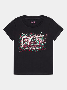 EA7 Emporio Armani EA7 Emporio Armani T-Shirt 6RFT14 FJ2HZ 1200 Czarny Regular Fit