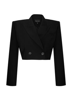 Magda Matyja Magda Matyja Marynarka DEMI BLAZER Czarny Oversize
