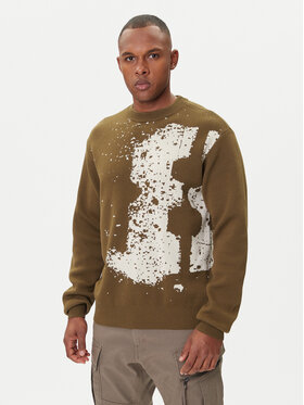 G-Star Raw G-Star Raw Пуловер Sprayed 89 D27772-D488 Зелен Relaxed Fit