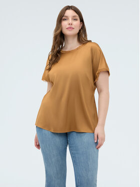 Fiorella Rubino Fiorella Rubino Bluzka 2009L000666N022 Brązowy Regular Fit