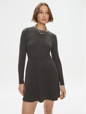ONLY ONLY Kötött ruha 15306551 Szürke Regular Fit