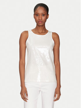 Marella Marella Top Terzo 2513941124 Biały Slim Fit
