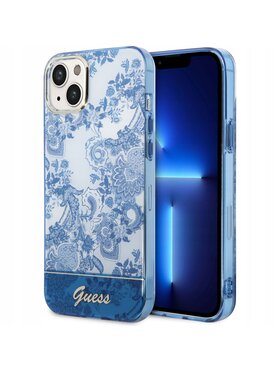 Guess Guess Etui na telefon Porcelain Niebieski