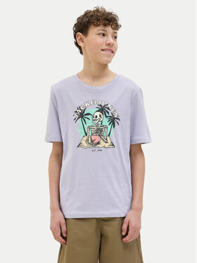 Jack&Jones Junior Jack&Jones Junior T-shirt Elijah 12269825 Ljubičasta Regular Fit