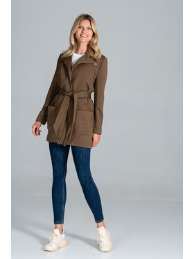 FIGL FIGL Παλτό M814 Καφέ Regular Fit
