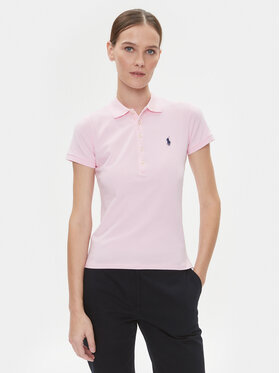 Polo Ralph Lauren Polo Ralph Lauren Тениска с яка и копчета 211870245003 Розов Slim Fit