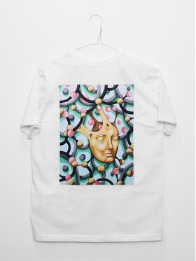 MyStars MyStars T-Shirt Koszulka Z Krótkim Rękawem Męska Biała Morphism Connection M Biały Regular Fit