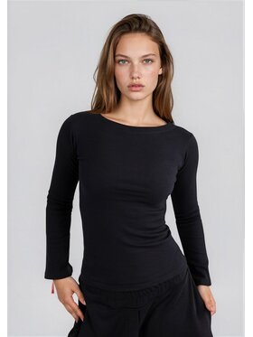 DKaren Sport DKaren Sport Bluzka EQ34 Czarny Classic Fit