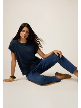 Oltre Oltre Jeansy P576R008577N034 Niebieski Regular Fit