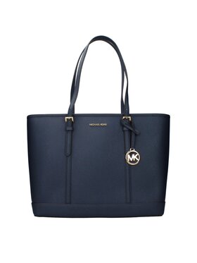 Michael Kors Michael Kors Torebka Blue Leather Shoulder Niebieski jasny