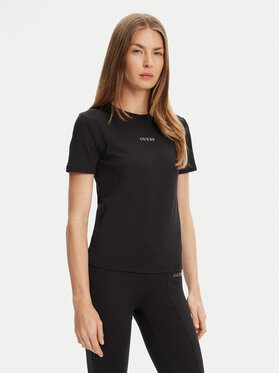 Guess Guess T-krekls V5RI10 KCD02 Melns Regular Fit