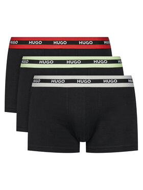 HUGO HUGO Komplet 3 par bokserek 50492375 Czarny Regular Fit