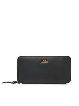 Tommy Hilfiger Tommy Hilfiger Portfel Th Leather Lrg Za Wallet AW0AW18941 Czarny