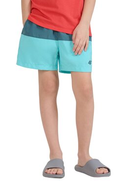4F 4F Szorty kąpielowe 4FJWSS25UBDSM116-46S Zielony Regular Fit