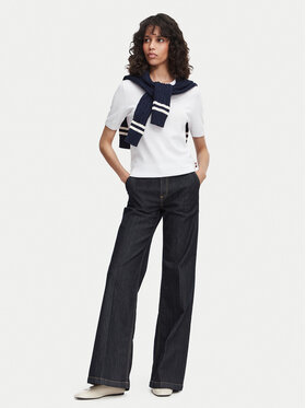 Beverly Hills Polo Club Beverly Hills Polo Club Marškinėliai P-SS26W-M6564-0001 Balta Regular Fit