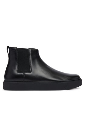 Calvin Klein Calvin Klein Μποτάκια με λάστιχο Hybrid Clean Chelsea Wax Lth HM0HM02253 Μαύρο
