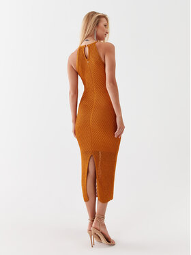 Guess Vsakodnevna Obleka W3YK93 R24F0 Oranžna Bodycon Fit