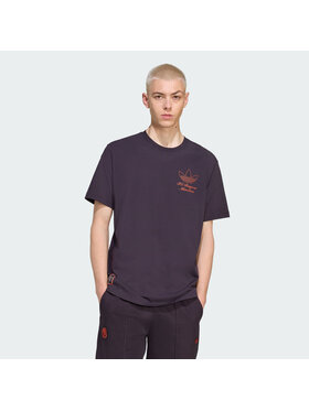 adidas adidas Koszulka techniczna 155143 Fioletowy Loose Fit