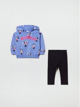 OVS OVS Set majica dugih rukava i leggins MINNIE 1843611 Ljubičasta Regular Fit