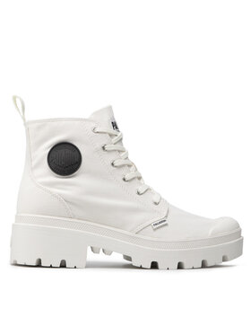 Palladium Palladium Pohodni čevlji Pallabase Twill 96907-116-M Bela