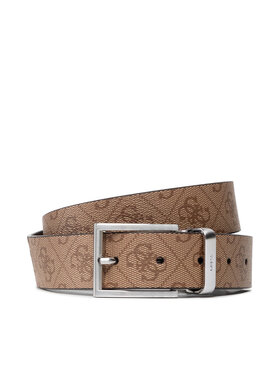 Guess Guess Ζώνη Ανδρική Vezzola Adj & Rev Belt BM7541 LEA35 Καφέ