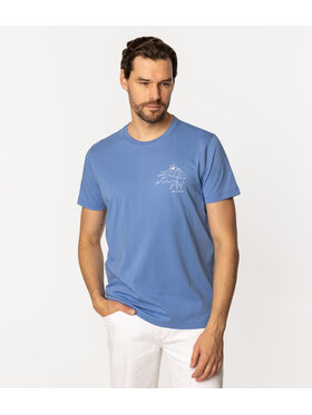 Lee Cooper Lee Cooper T-Shirt SUMMER 1145 Niebieski Regular Fit