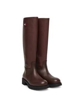 Tommy Jeans Tommy Jeans Stivali Tjw Stretchy Long Shaft Boot EN0EN02828 Marrone