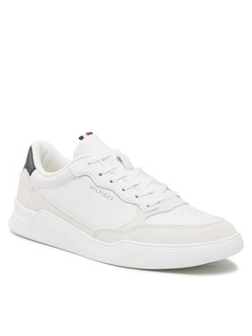 Tommy Hilfiger Tommy Hilfiger Sneakersy Elevated Cupsole Leather Mix FM0FM04358 Bílá