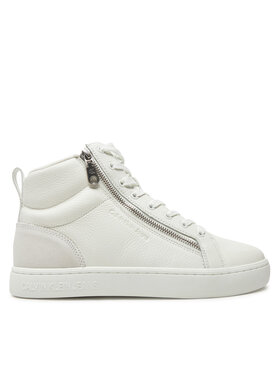 Calvin Klein Jeans Calvin Klein Jeans Sneakersy Classic Cupsole Zip Mid In YM0YM01156 Bílá