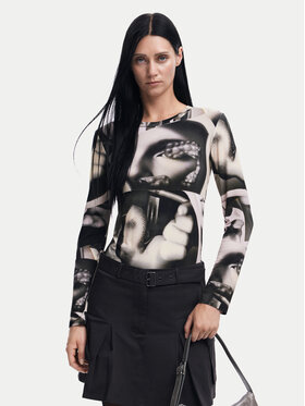 Desigual Desigual Palaidinė Surrealismo 24WWTK49 Pilka Slim Fit