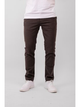 TeeShoppen TeeShoppen Chinosy 'Perform Collection' Brązowy Regular Fit