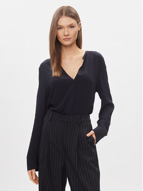 Tommy Hilfiger Tommy Hilfiger Blúz WW0WW40529 Sötétkék Relaxed Fit