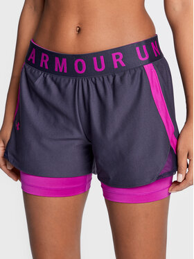 Under Armour Under Armour Pantaloni scurți sport Ua Play Up 2-in-1 1351981 Violet Loose Fit