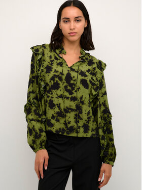 Karen by Simonsen Karen by Simonsen Bluzka Kalinkakb 10104571 Zielony Straight Fit