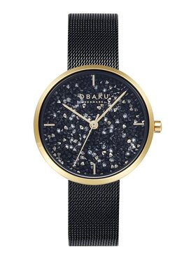 Obaku Obaku Hodinky V289LHGBMB Černá