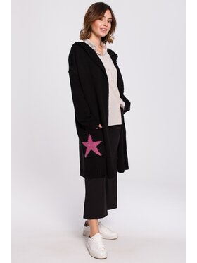 BeWear BeWear Kardigan bk063 Czarny Baggy Fit