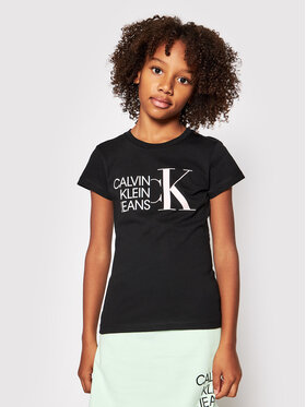 Calvin Klein Jeans Calvin Klein Jeans T-Shirt Hybrid Logo IG0IG00888 Czarny Slim Fit