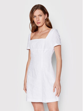 Glamorous Glamorous Každodenní šaty AC3561 Bílá Regular Fit