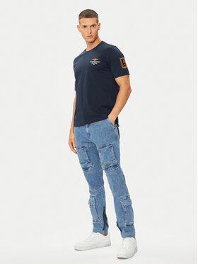 Aeronautica Militare Jeans Hlače 241PA939CT3197 Modra Regular Fit